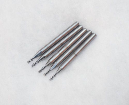 5pcs aluminium cutting double flute CNC router tool bits shank 4mm tip 2mm