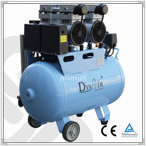 3PCS DynAir Dental Oil Free Piston Air Compressor With Air Dryer DA7002D FDA CE