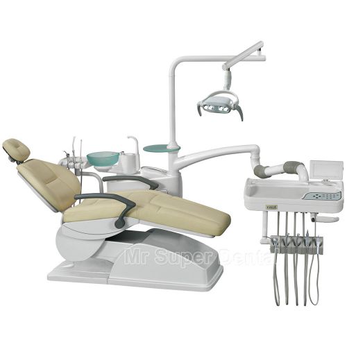 Free shipping computer controlled dental unit chair ce approved hard leather for sale