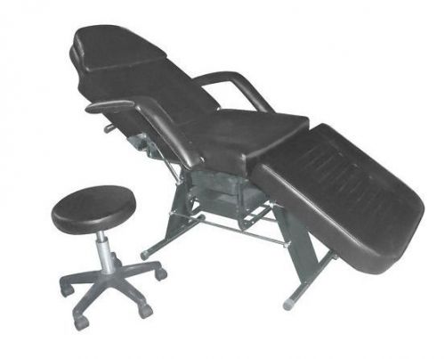 Portable dental chair + stool package (black) for sale