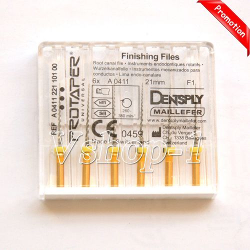 Sale dental dentsply rotary protaper files finishing files engine f1-21mm 5packs for sale