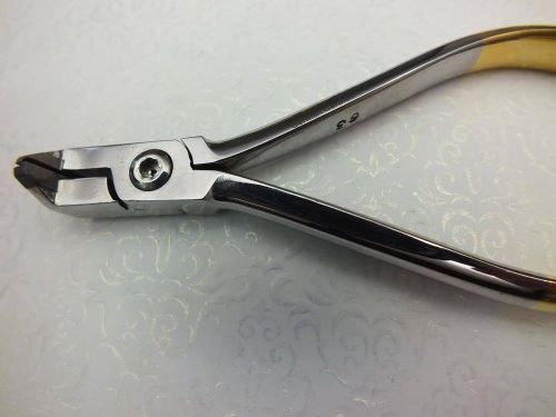 Orthodontic Distal &amp; Cutter Holed Golden Handle ADDLER German Stainless
