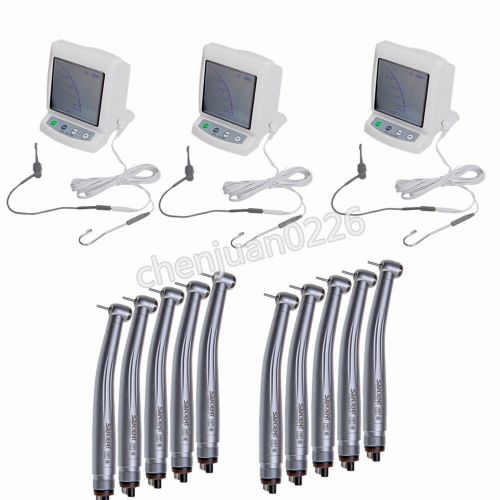 Big sale 3 pc dental apex locator root canal finder + 10 high speed handpiece 4h for sale
