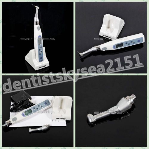 Dental endo motor handpiece cordless + reduction 16:1 head push button dentist for sale