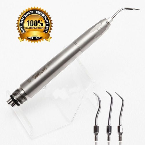 Super Sonic Perio Dental Air Scaler Handpiece Hygienist 4 Holes w/3 Tips fit NSK