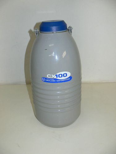 Taylor wharton cx 100 dewar 5 liter ln2 storage liquid nitrogen canister for sale