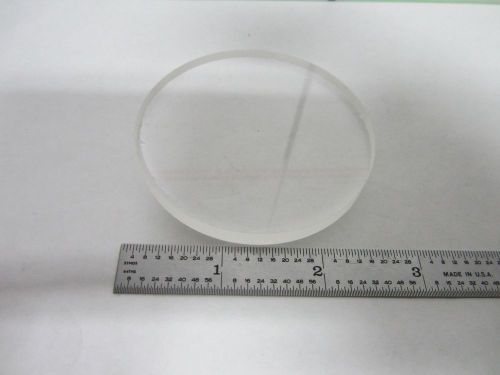 OPTICAL CLEAR THICK GLASS PREFORM [chips on edge] LASER OPTICS AS IS BIN#L2-22