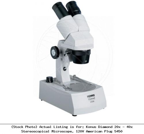 Konus Diamond 20x - 40x Stereoscopical Microscope, 120V American Plug 5450