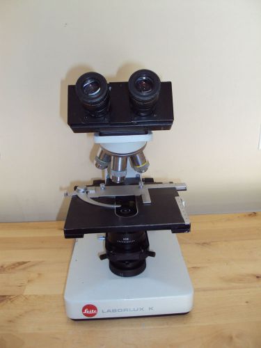 Leitz Laborlux K Binocular Microscope with hard case