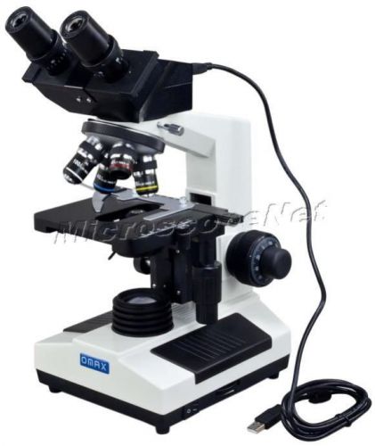 Binocular digital professional microscope 40x-1000x+built-in 3.0 mega pixel cam for sale