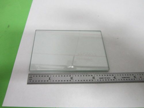 MICROSCOPE PART GLASS PLATE STAGE OPTICS AS IS BIN#L1-27