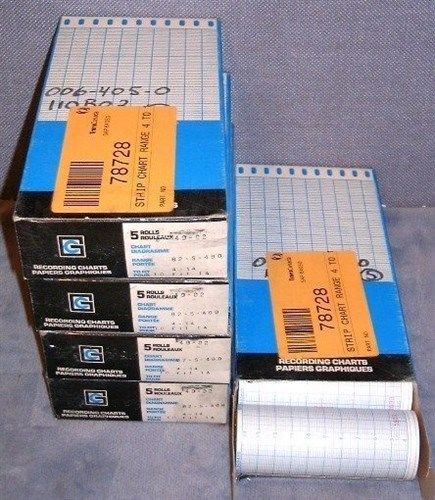 11cm recording chart paper range 4-14 lot of 25 rolls for sale