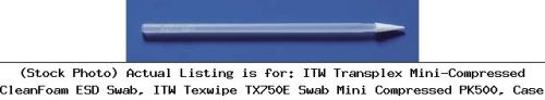 Itw transplex mini-compressed cleanfoam esd swab, itw texwipe tx750e swab mini for sale