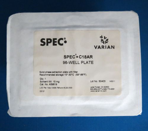 Varian Spec 96-well Extraction Plate C18AR 15mg Solid Phase  SPE A59619