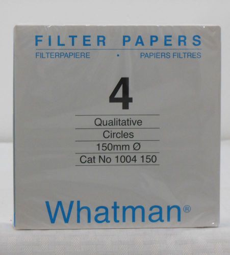 Whatman 1004-150 Qualitative Filter Paper, Grade 4 150mm pack of 100 Circles