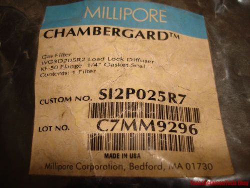 Millipore Chambergard WG3D205R2 Load Lock Filter Diffuser KF-50 Flange 1/4&#034; Seal