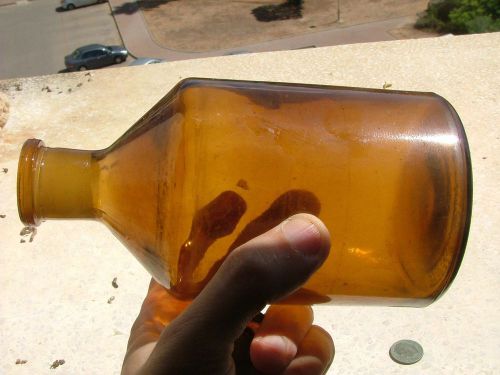 Vintage old Brown glass bottle 500 ml  no stopper