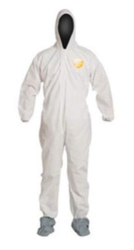 White 12 mil ProShield Basic Chemical Protection Coveralls. (14 Each)
