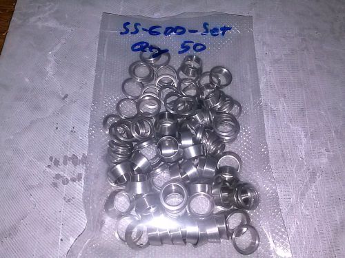 Swagelok SS-600-SET , 3/8&#034; Ferrules ,, 50 fronts and 50  backs