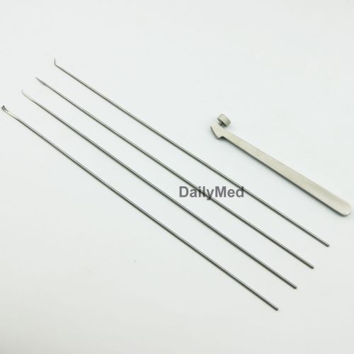 5 pieces of Laryngeal instruments kit knife hook and needle 250mm