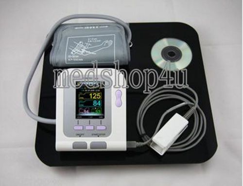 CE FDA ,CONTEC08A ,Digital Blood Pressure Monitor +Adult SPO2 Probe +Color LCD