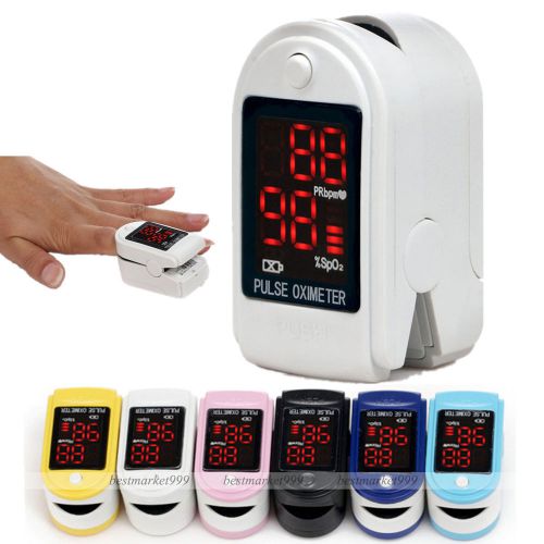 Popular Style CE Pulse oximeter blood oxygen monitor pulse rate PR+SPO2 White