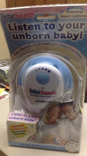 NEW - BEBE SOUNDS MONITOR PRENATAL BABY HEART LISTENER UNISAR BEBESOUNDS LISTEN