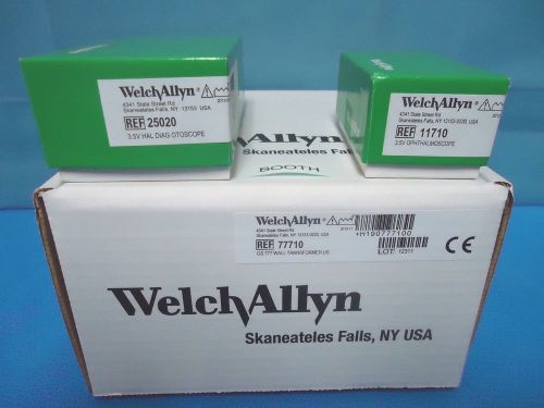 Welch allyn 777 transformer- otoscope &amp; ophthalmoscope--all new components for sale