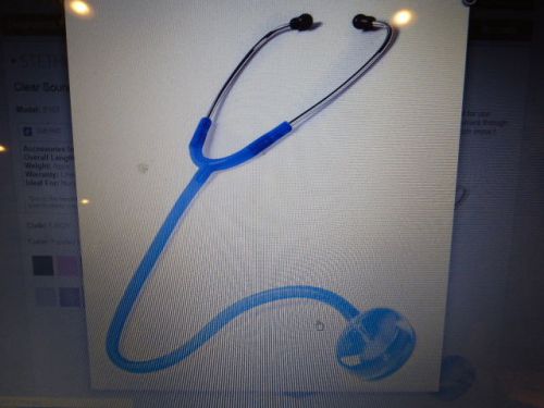 Clear Sound™ Stethoscope ROYAL BLUE, Prestige Medical #S107-F-ROY, 50% OFF, NEW