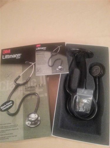 3M Littmann Classic II S.E. Stethoscope BLACK EDITION 2218BE 28&#034; New Open Box