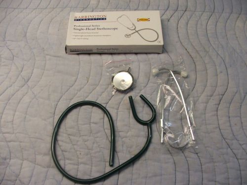 single head stethoscope new nurse 30.5 inch emt ems paramedic green ce approved