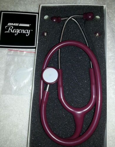 Stainless Steel Infant Stethoscope Burgundy model 13-729 BUMS Recency new