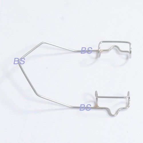 2 pcs ss adult small wire eye speculum suture notches traction for upper ey 14mm for sale
