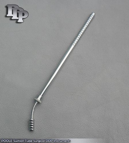 POOLE Suction Tube 16 Fr. Curved SURGICAL MEDICAL INSTRUMENTS