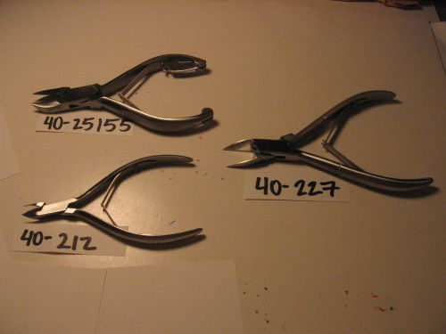 NAIL NIPPER SET OF 3 (40-217,40-227SS,40-225SS)