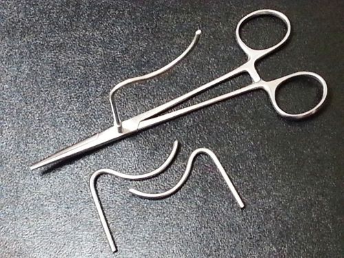 Highman Retractor 3pcs Holding non-magnet Loops with 15cm holding Crile forcep