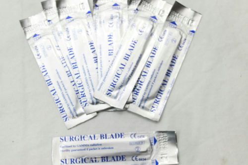 10 ct Fen Surgical Blades #21 Disposable Sterilized Scalpel Dental Medical