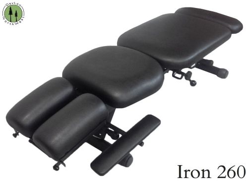 Chiropractic table + iron 260 + pelvic drop + elevating pelvic + 5 year warranty for sale