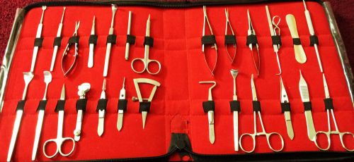 28 PCS EYE LID MICRO MINOR SURGERY SURGICAL OPHTHALMIC INSTRUMENTS SET KIT