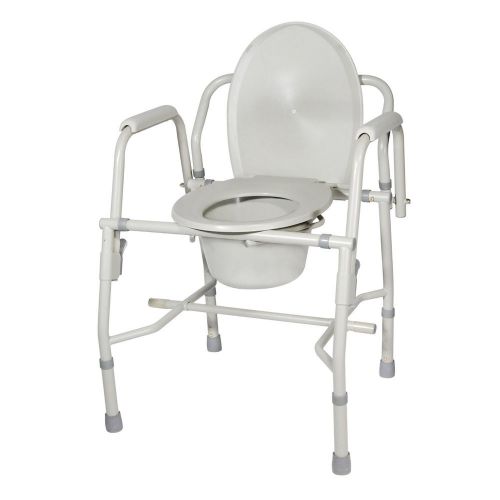 Drive medical k. d. deluxe steel drop-arm commode for sale