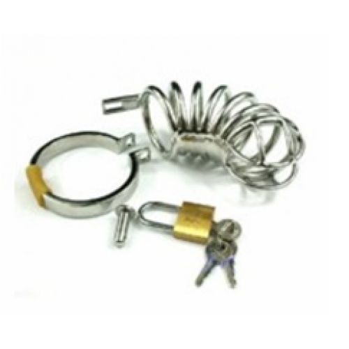 Steel chastity cock cage for men  new brand for sale