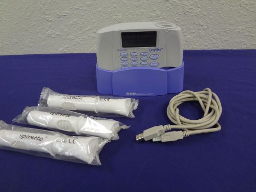 NDD EasyOne Spirometry System Model 2001 Spirometer W/ 2010 Cradle &amp; USB Cable