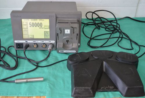 Stryker TPS 5100-50 Console With Stryker Core Sabre Drill Handpiece &amp; Footswitch