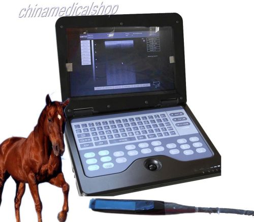 NEW Veterinary VET Laptop Ultrasound Scanner Machine+Endorectal Linear Probe