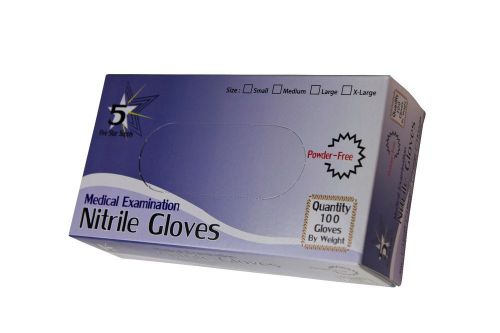 Medical examination nitrile gloves (latex free) pf 1 case - any size for sale