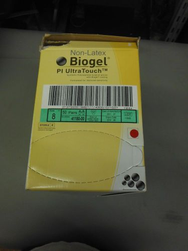 BIOGEL PL ULTRATOUCH NON-LATEX LOT OF 50 SIZE 8 REF-411818