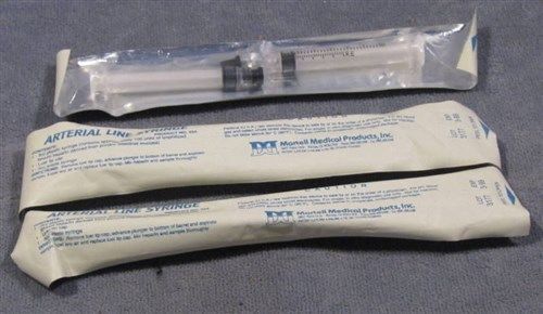 Lot Of 3 Arterial Line Syringes