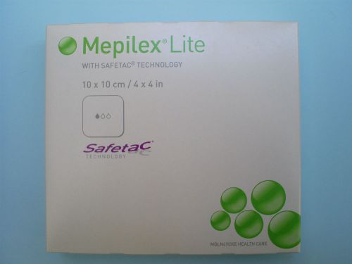 new Mepilex-lite 4in x 4in(10cm X 10cm)  5 pieces per box  Expiry date : 07/2016