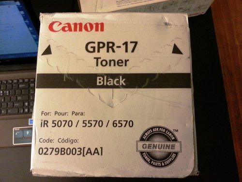 Canon GPR-17 Black Toner Cartridge / NO RETURN