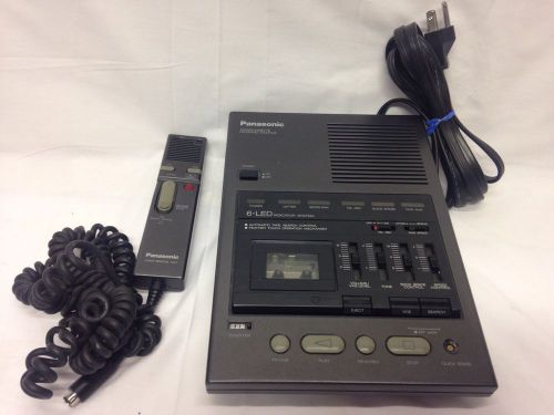Panasonic microcassette transcriber dictating machine rr-980 with handset for sale